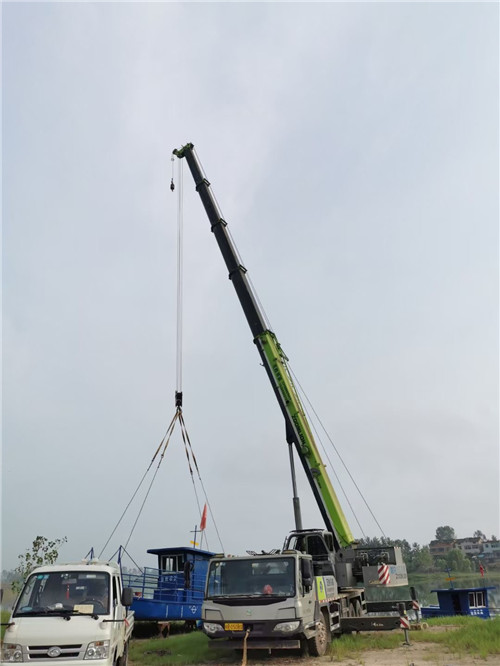 宕昌县桥梁建设吊装案例
